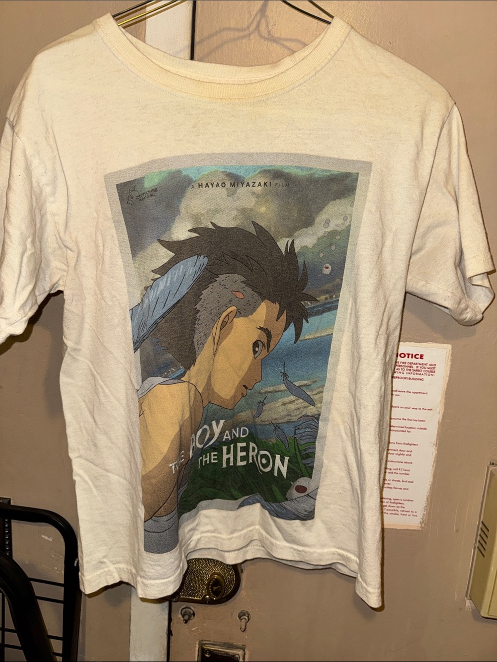 The Boy and the Heron Graphic Kids Short Sleeve Tee - White